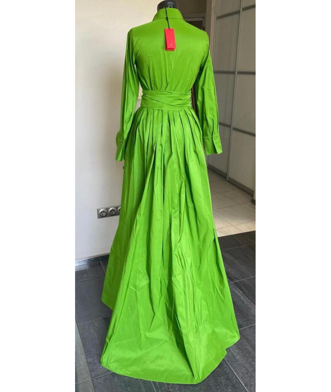 CAROLINA HERRERA Зеленые вечернее платье, фото 2