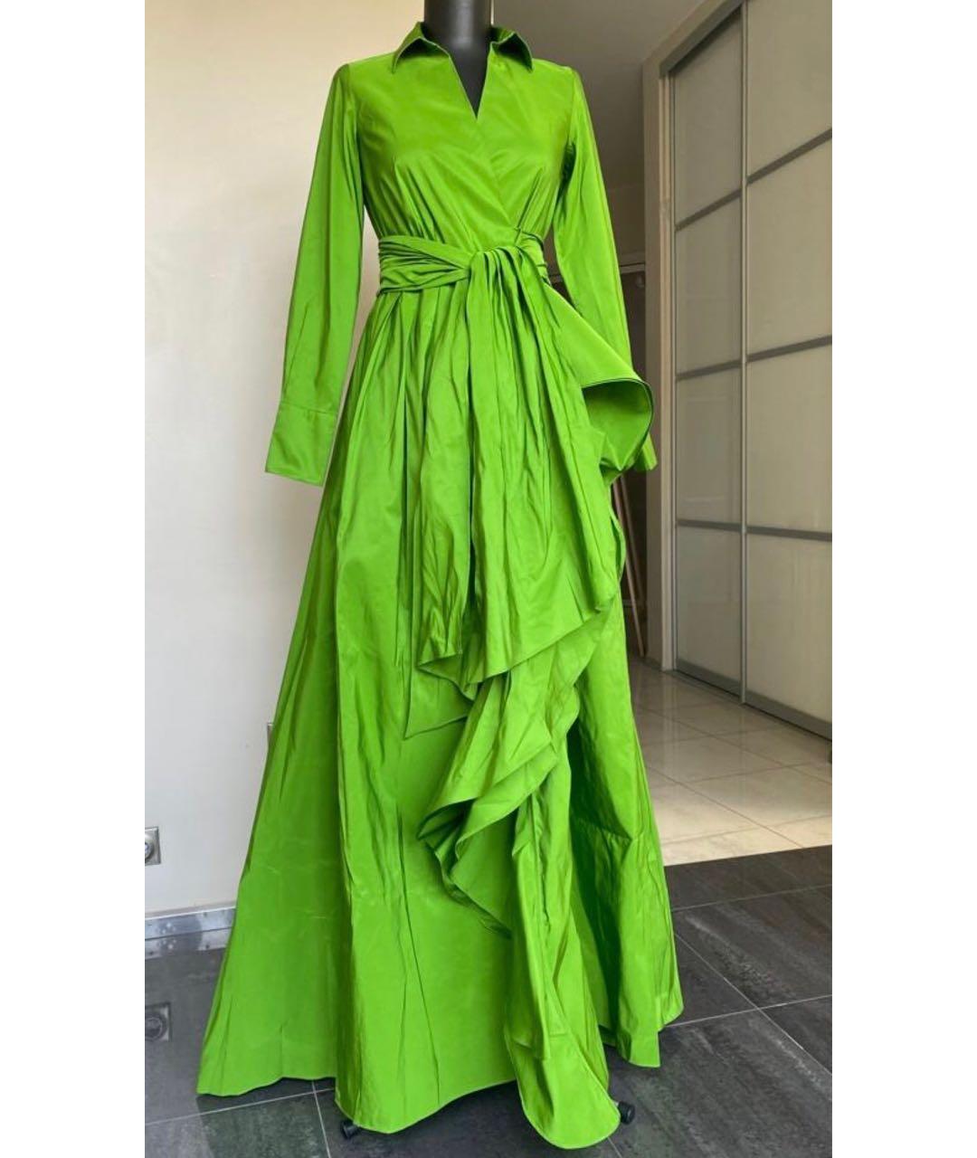 CAROLINA HERRERA Зеленые вечернее платье, фото 8