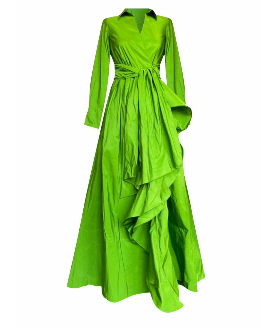 CAROLINA HERRERA Зеленые вечернее платье, фото 1