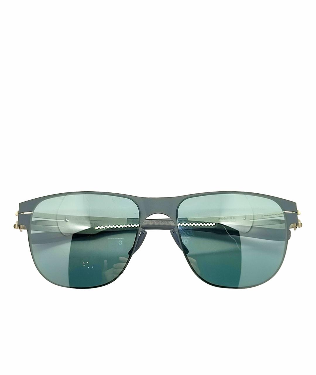 ICBERLIN Серебряные металлические солнцезащитные очки, фото 1