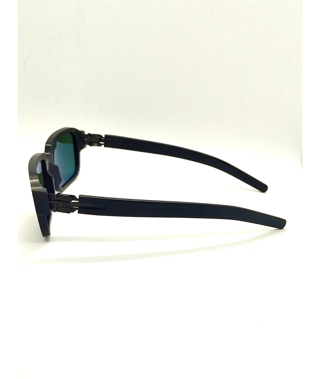 ICBERLIN Черные пластиковые солнцезащитные очки, фото 2