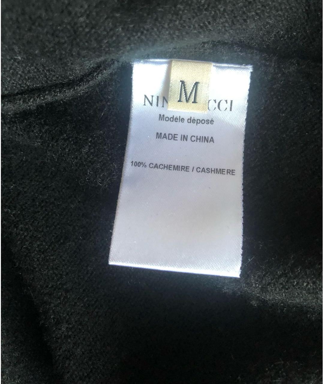 NINA RICCI Черный кашемировый джемпер / свитер, фото 5