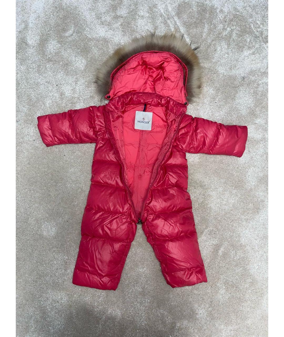 MONCLER Розовый комбинезон, фото 3