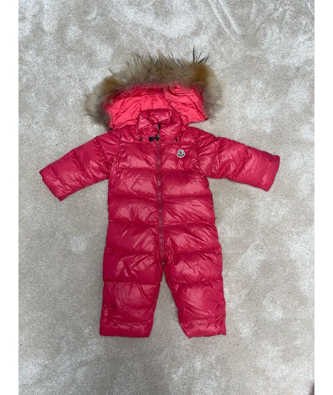 MONCLER Розовый комбинезон, фото 7