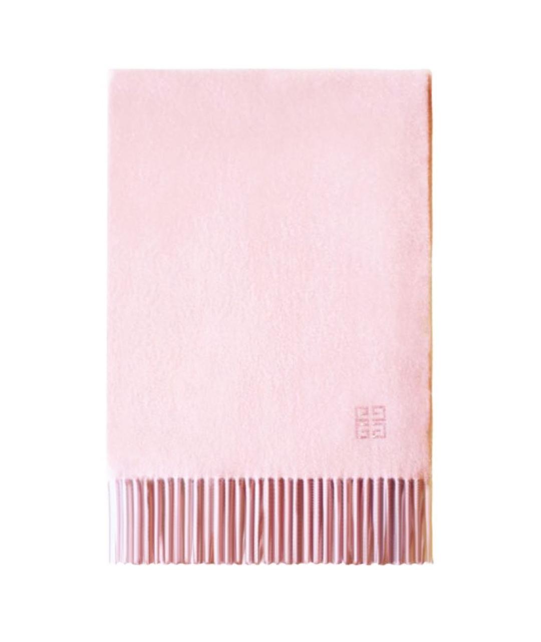 GIVENCHY Розовый кашемировый шарф, фото 1