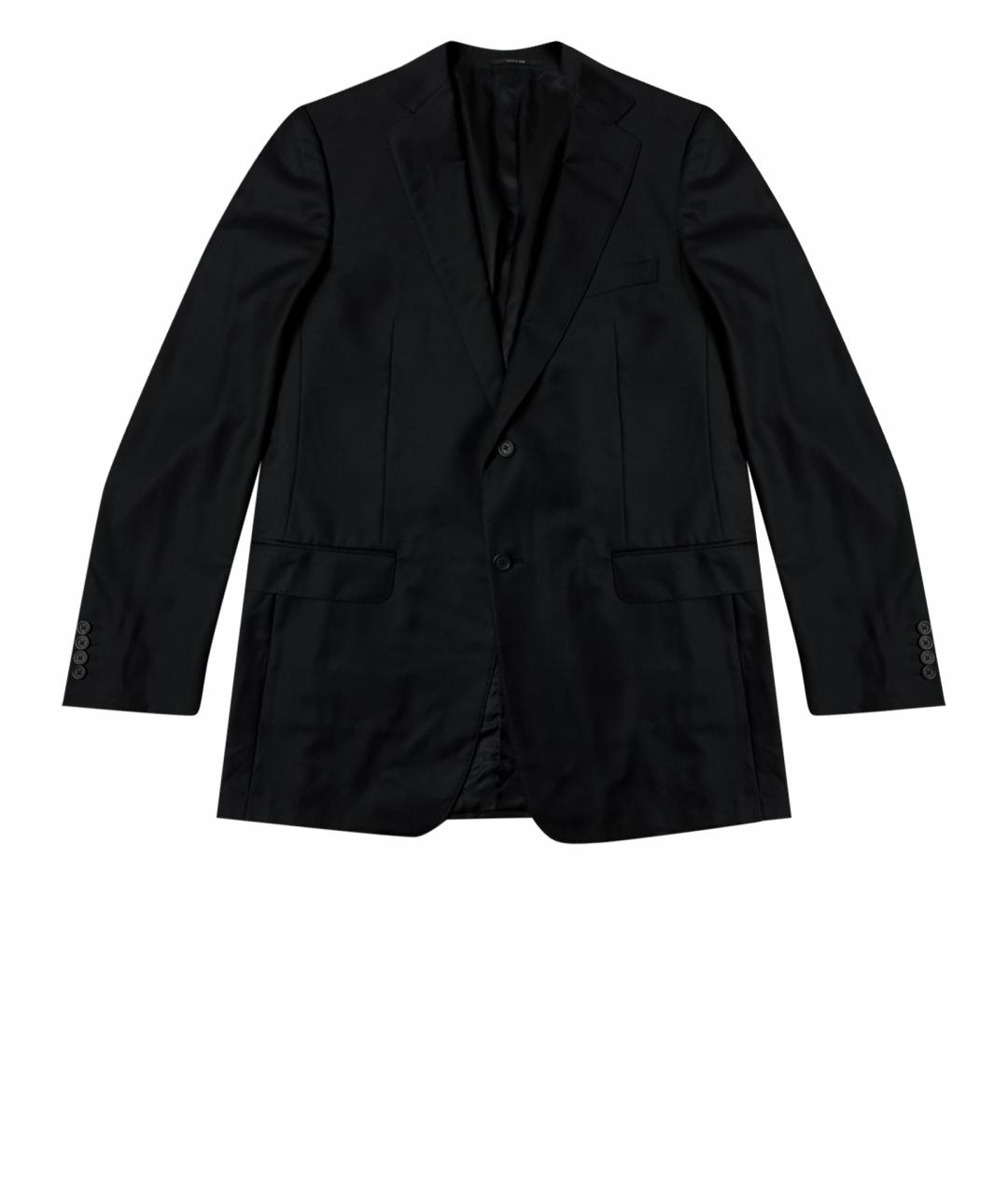 DUNHILL Черный шерстяной пиджак, фото 1