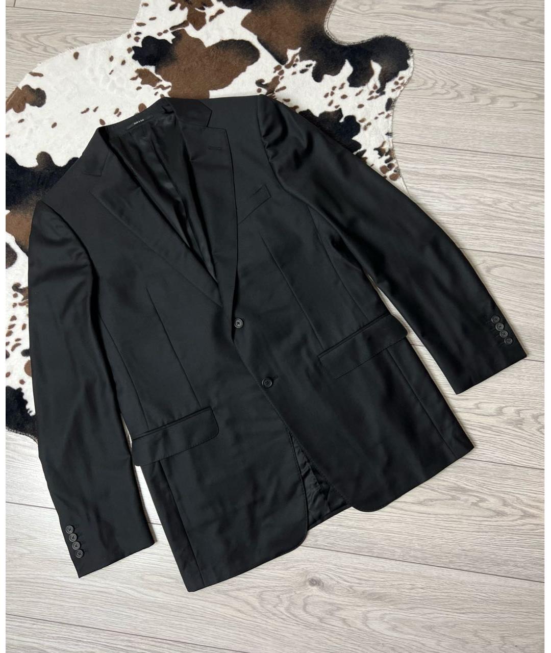 DUNHILL Черный шерстяной пиджак, фото 9