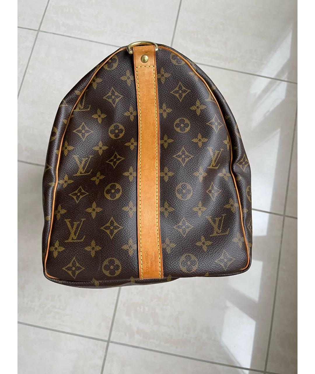 LOUIS VUITTON Коричневая дорожная/спортивная сумка, фото 5