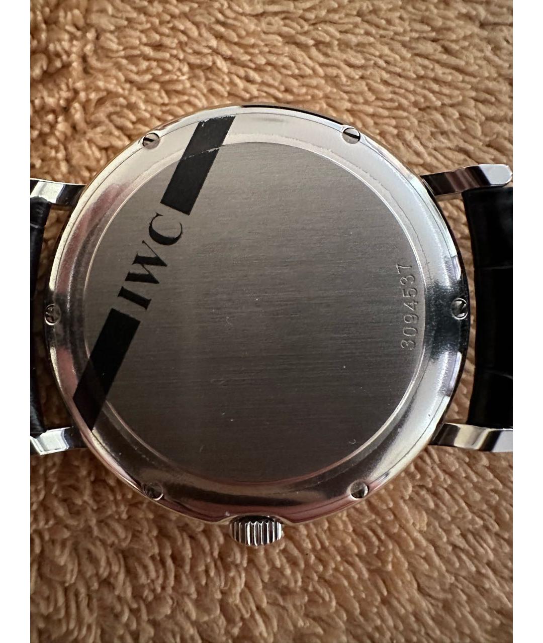 IWC Schaffhausen Темно-синие стальные часы, фото 2