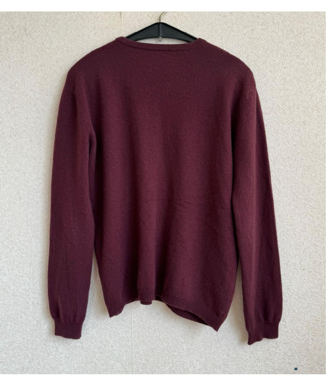 ALLUDE Бордовый кашемировый джемпер / свитер, фото 2