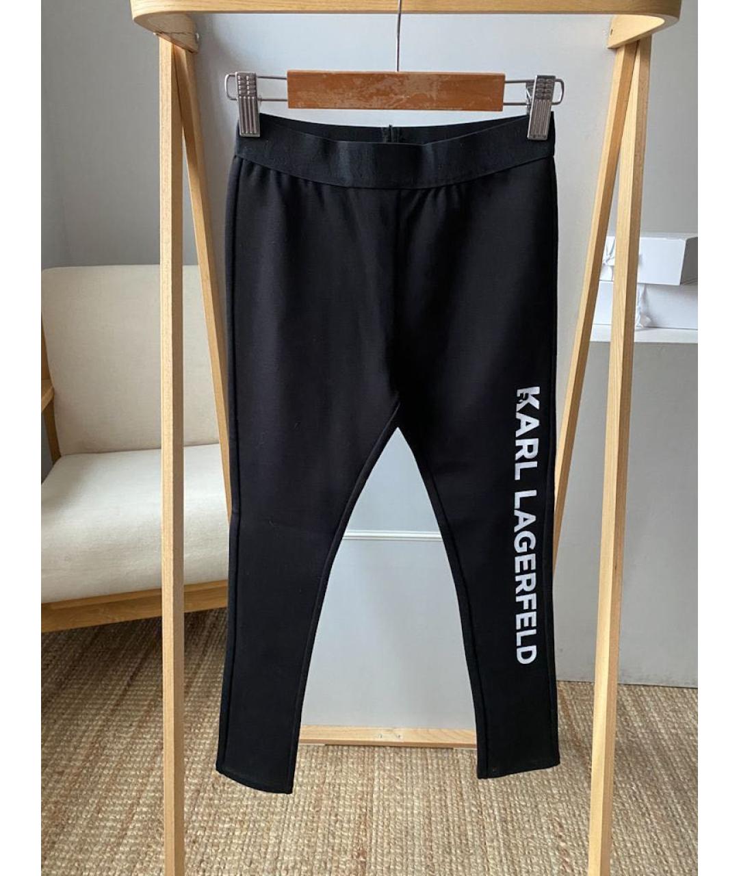 KARL LAGERFELD Черные вискозные брюки и шорты, фото 5