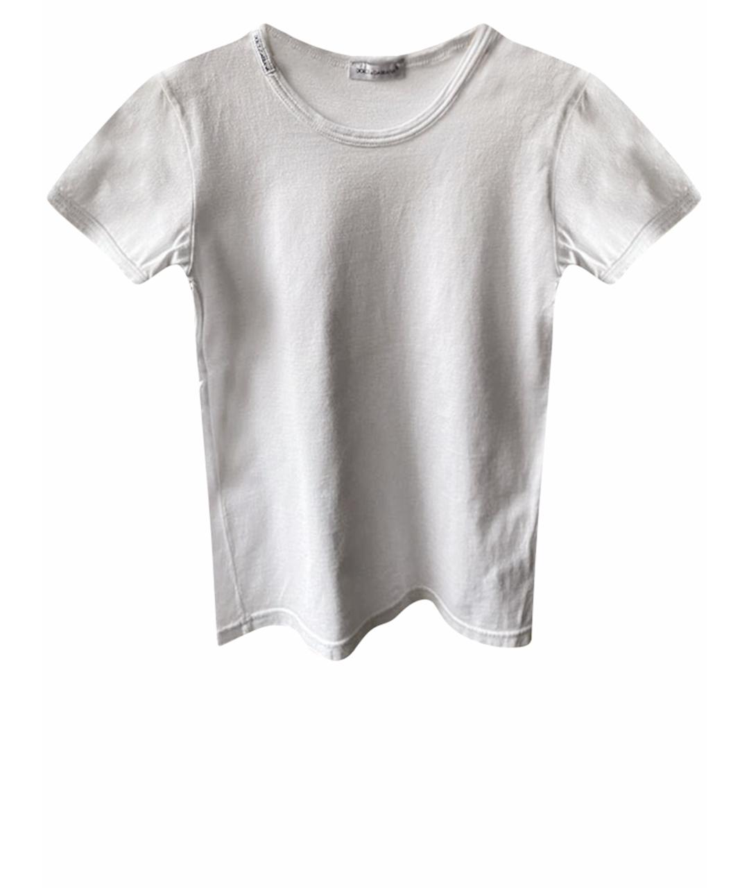 DOLCE&GABBANA Белый хлопковый детская футболка / топ, фото 1