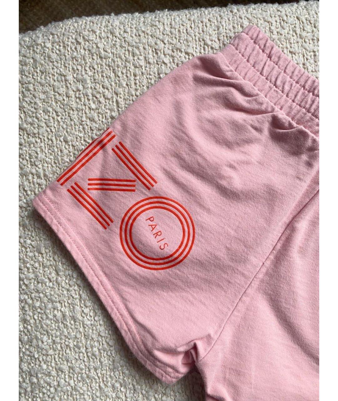 KENZO Розовые хлопковые брюки и шорты, фото 3