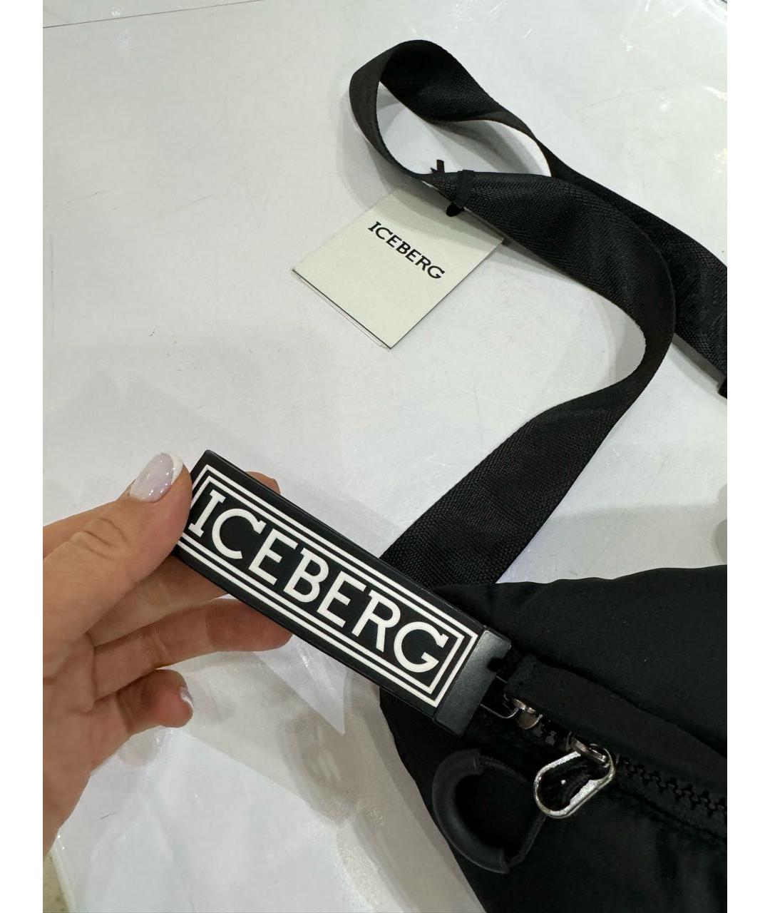 ICEBERG Черная поясная сумка, фото 5