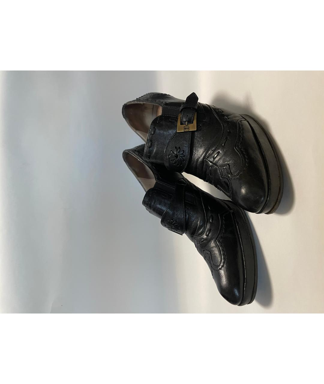 FABI Черные кожаные туфли, фото 7