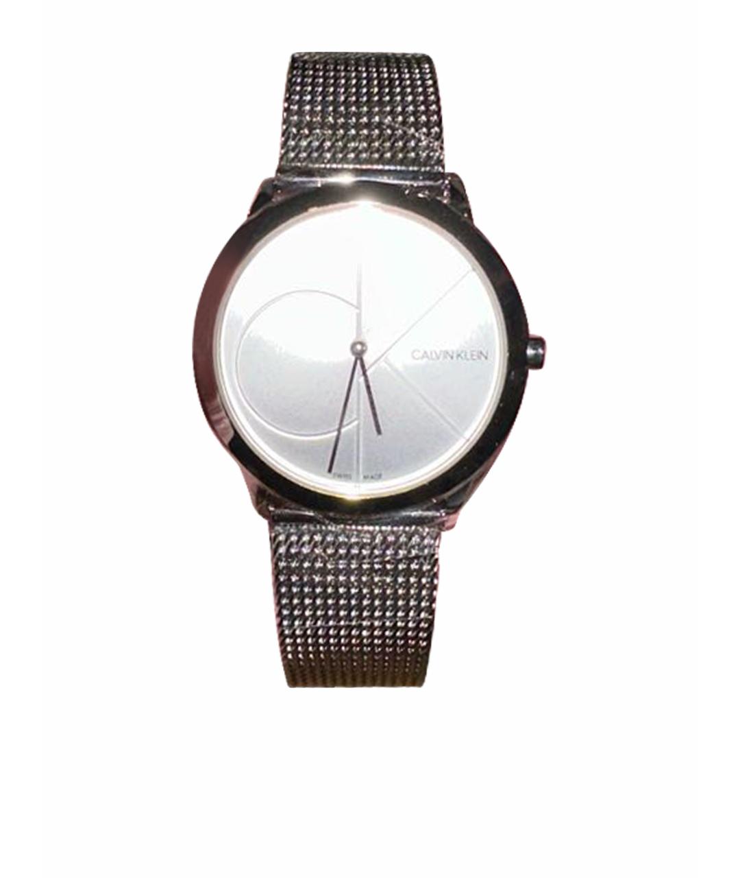 CALVIN KLEIN Серебряные стеклянные часы, фото 1