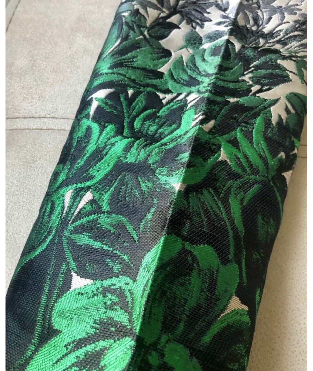 CAROLINA HERRERA Зеленые полиэстеровые прямые брюки, фото 7
