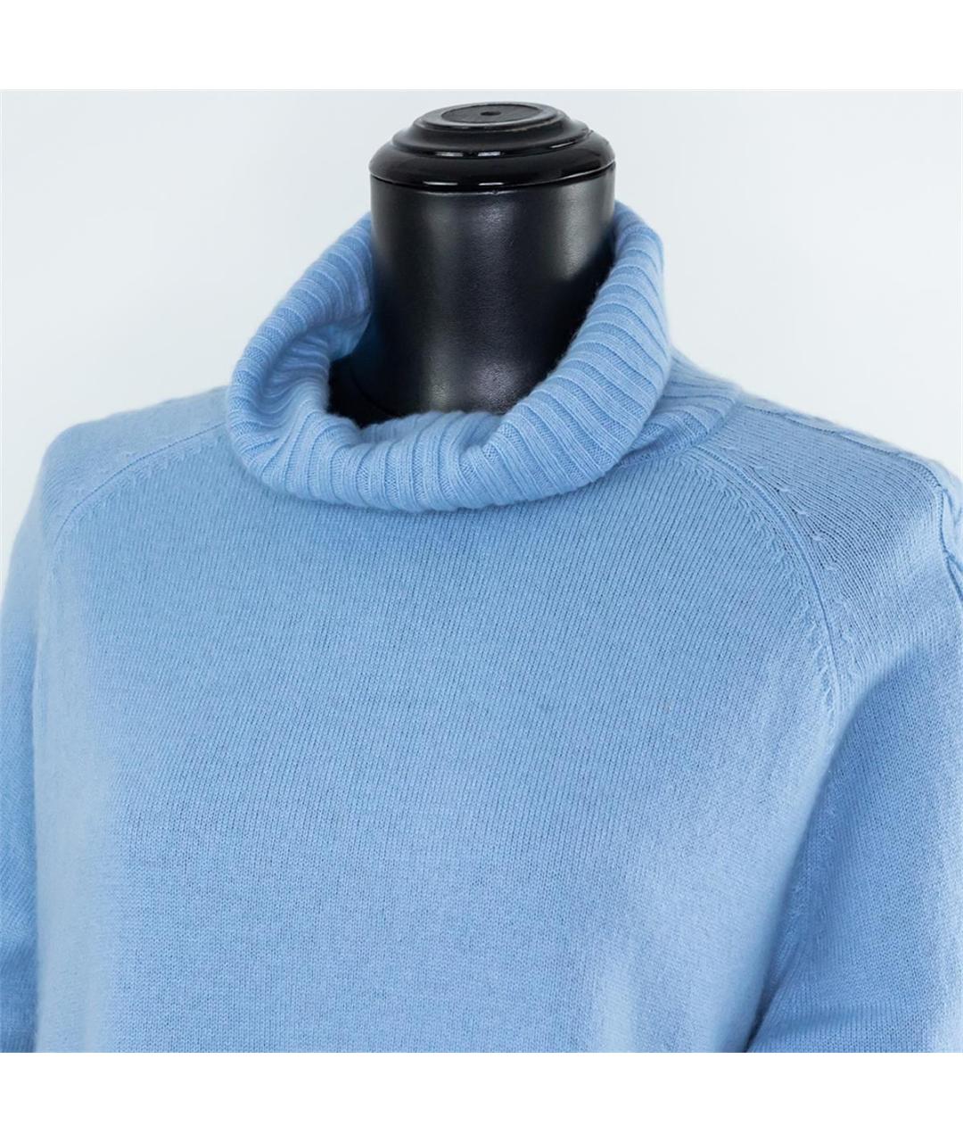 MAX MARA Голубой кашемировый джемпер / свитер, фото 2