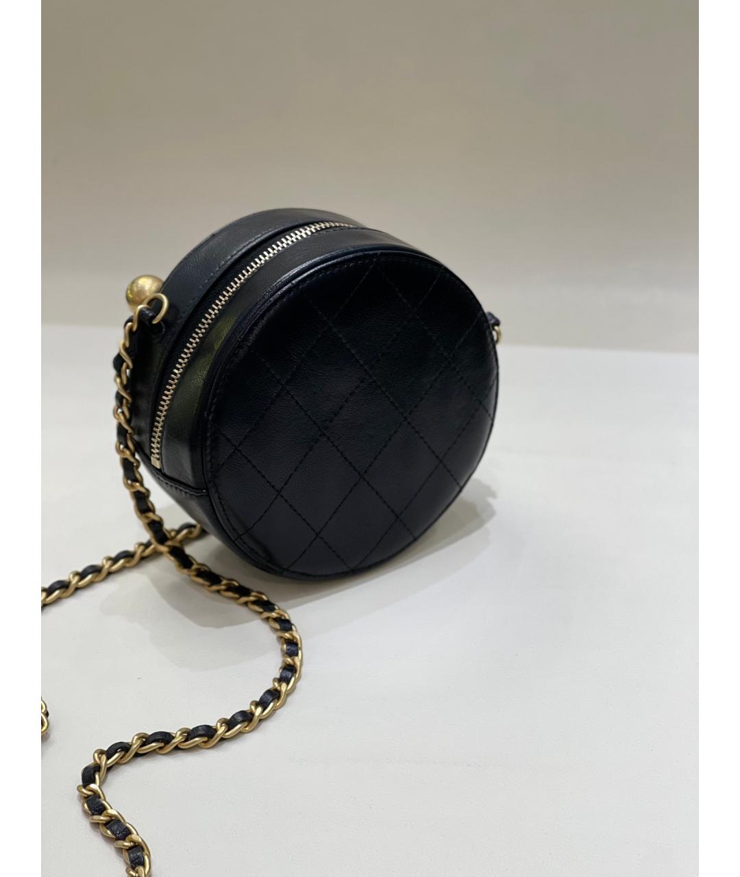 CHANEL Черная кожаная сумка через плечо, фото 3