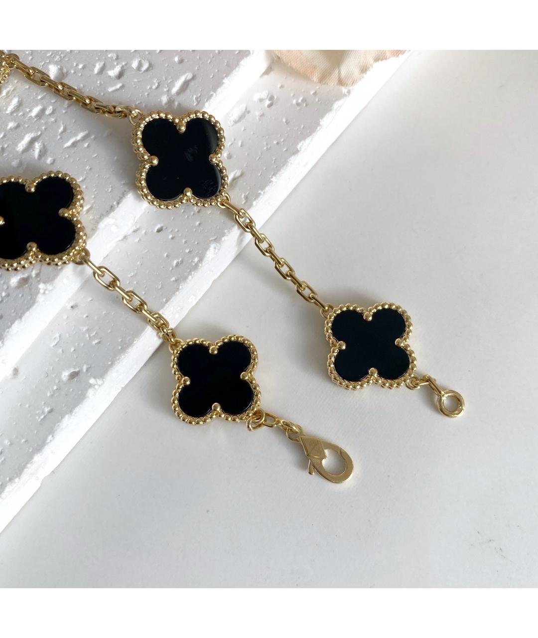VAN CLEEF & ARPELS Черный браслет из желтого золота, фото 3