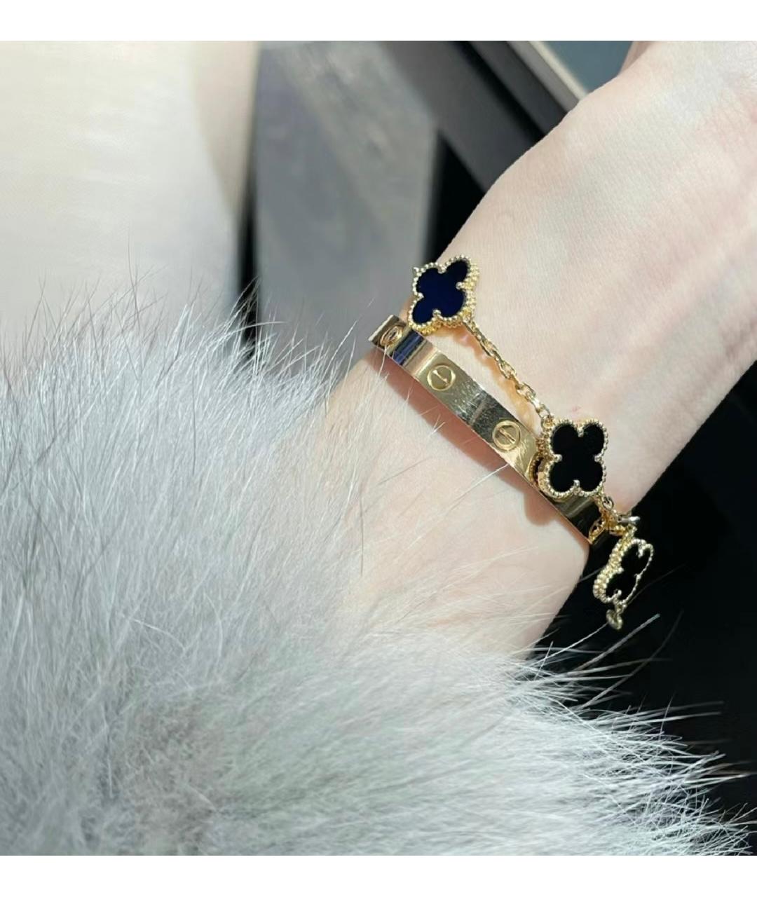 VAN CLEEF & ARPELS Черный браслет из желтого золота, фото 6
