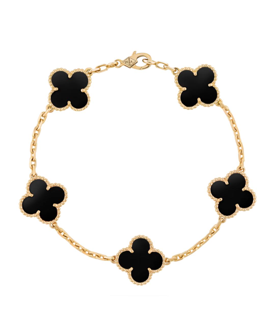 VAN CLEEF & ARPELS Черный браслет из желтого золота, фото 1