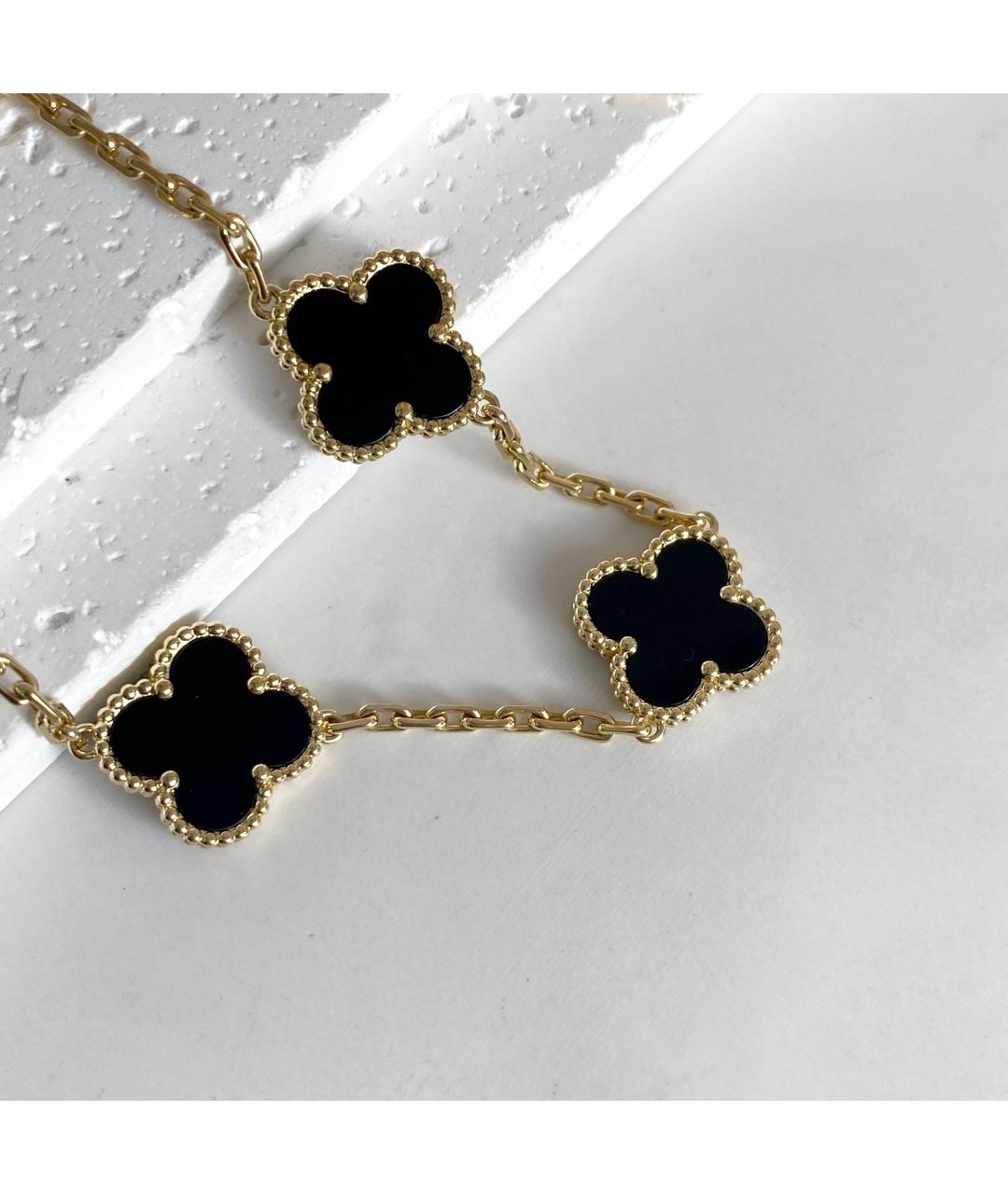 VAN CLEEF & ARPELS Черный браслет из желтого золота, фото 4