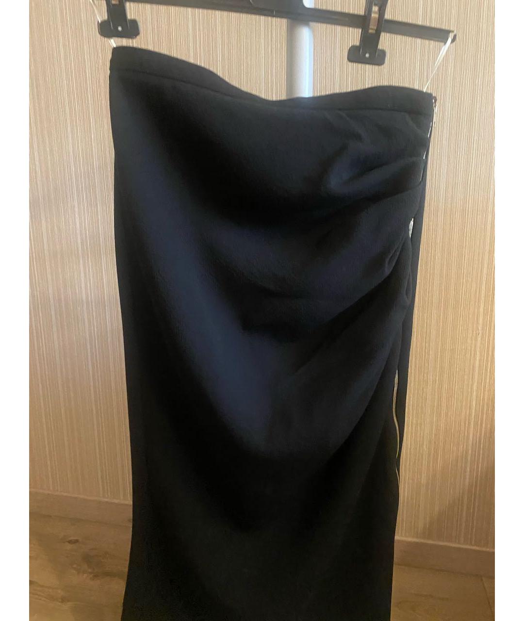 ROCHAS Черная шерстяная юбка миди, фото 2