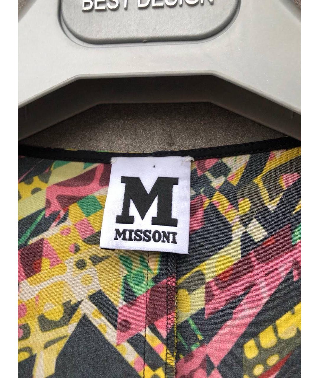 M MISSONI Мульти шелковое платье, фото 3