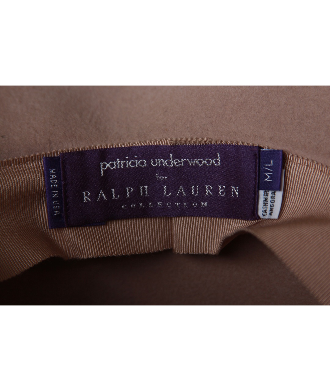 RALPH LAUREN Бежевая кашемировая шляпа, фото 3