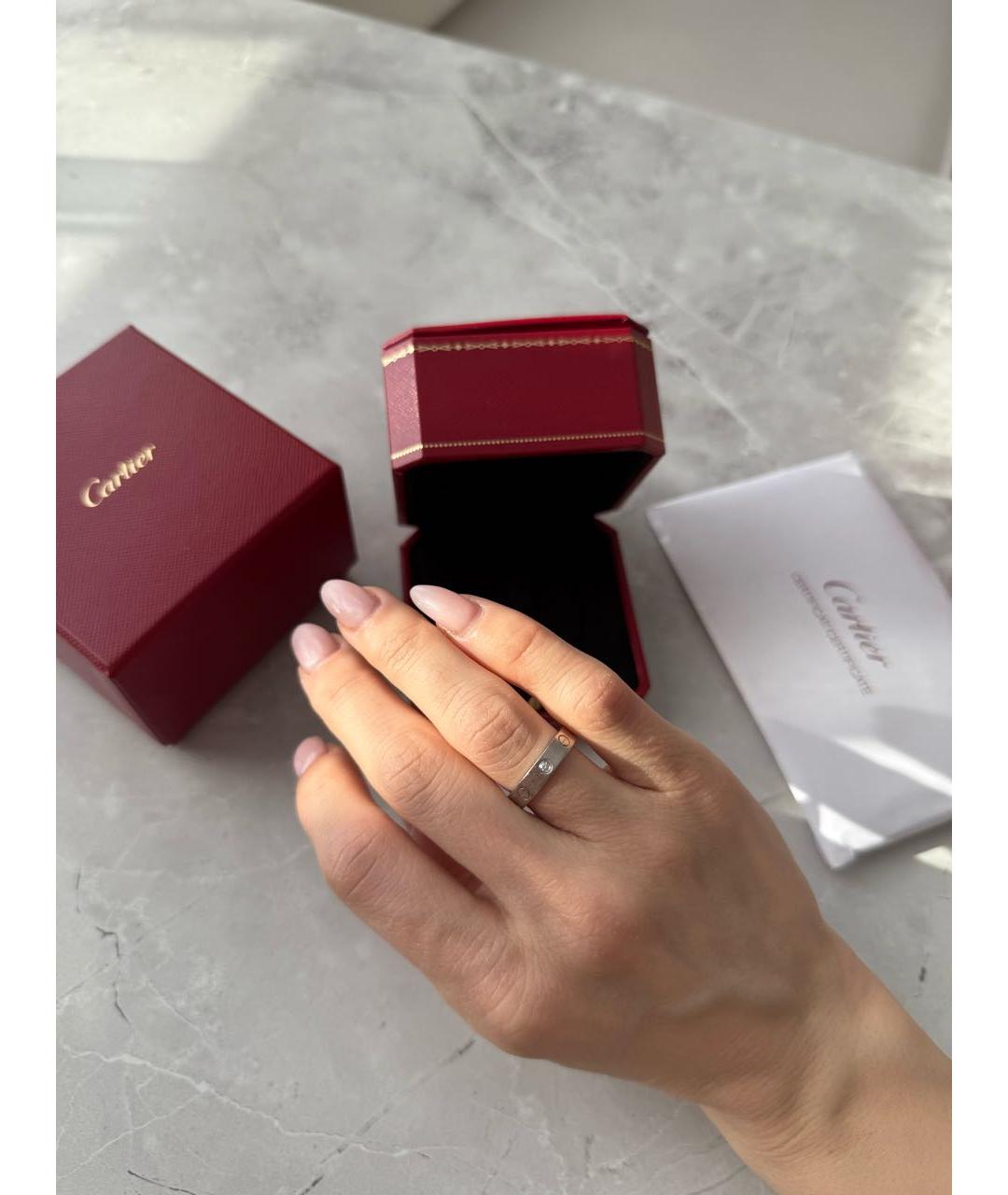 CARTIER Серебряное кольцо из белого золота, фото 4