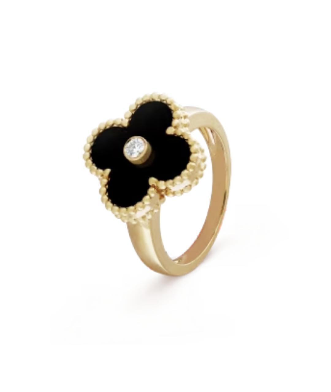 VAN CLEEF & ARPELS Черное кольцо из желтого золота, фото 6