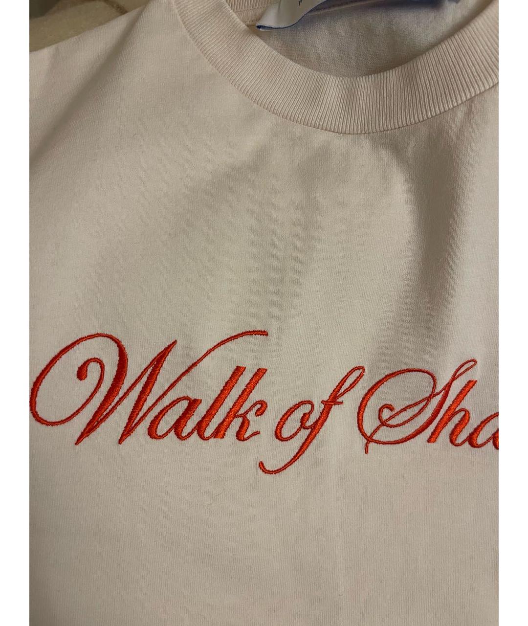 WALK OF SHAME Бежевая хлопковая футболка, фото 4