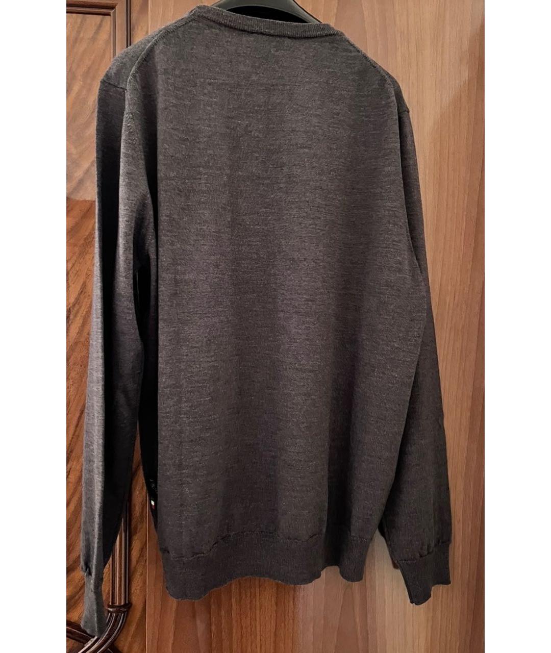 PLEIN SPORT Серый шерстяной джемпер / свитер, фото 2