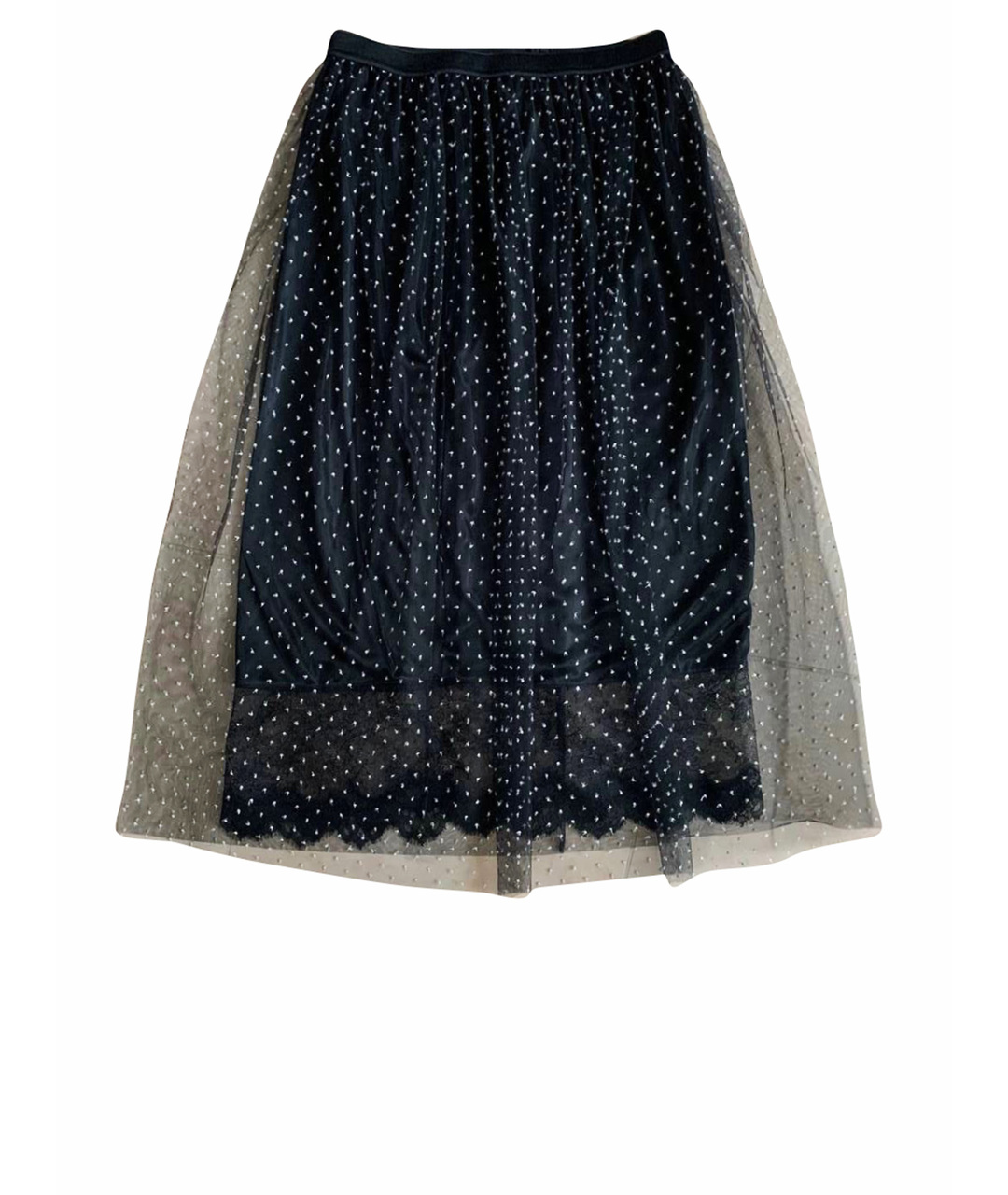 MARC CAIN Черная полиамидовая юбка миди, фото 1