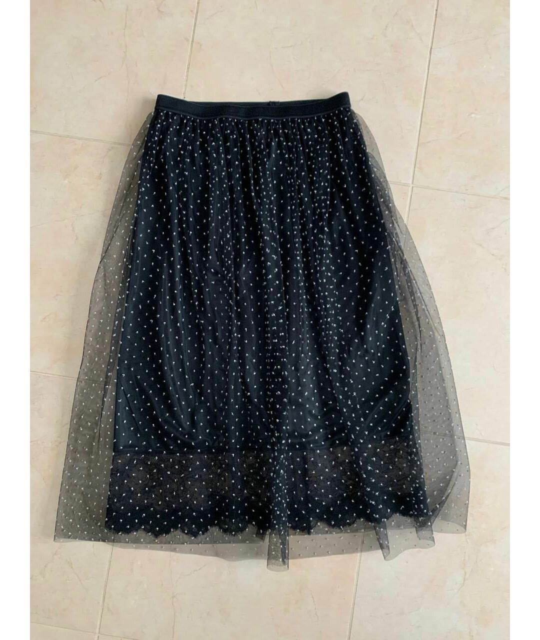 MARC CAIN Черная полиамидовая юбка миди, фото 2