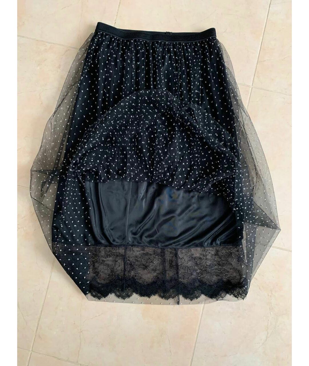 MARC CAIN Черная полиамидовая юбка миди, фото 3