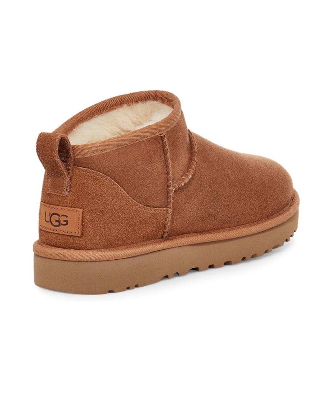 UGG AUSTRALIA Коричневые замшевые ботинки, фото 4