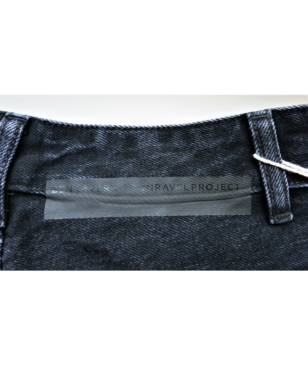 UNRAVEL PROJECT Черные хлопковые прямые джинсы, фото 7