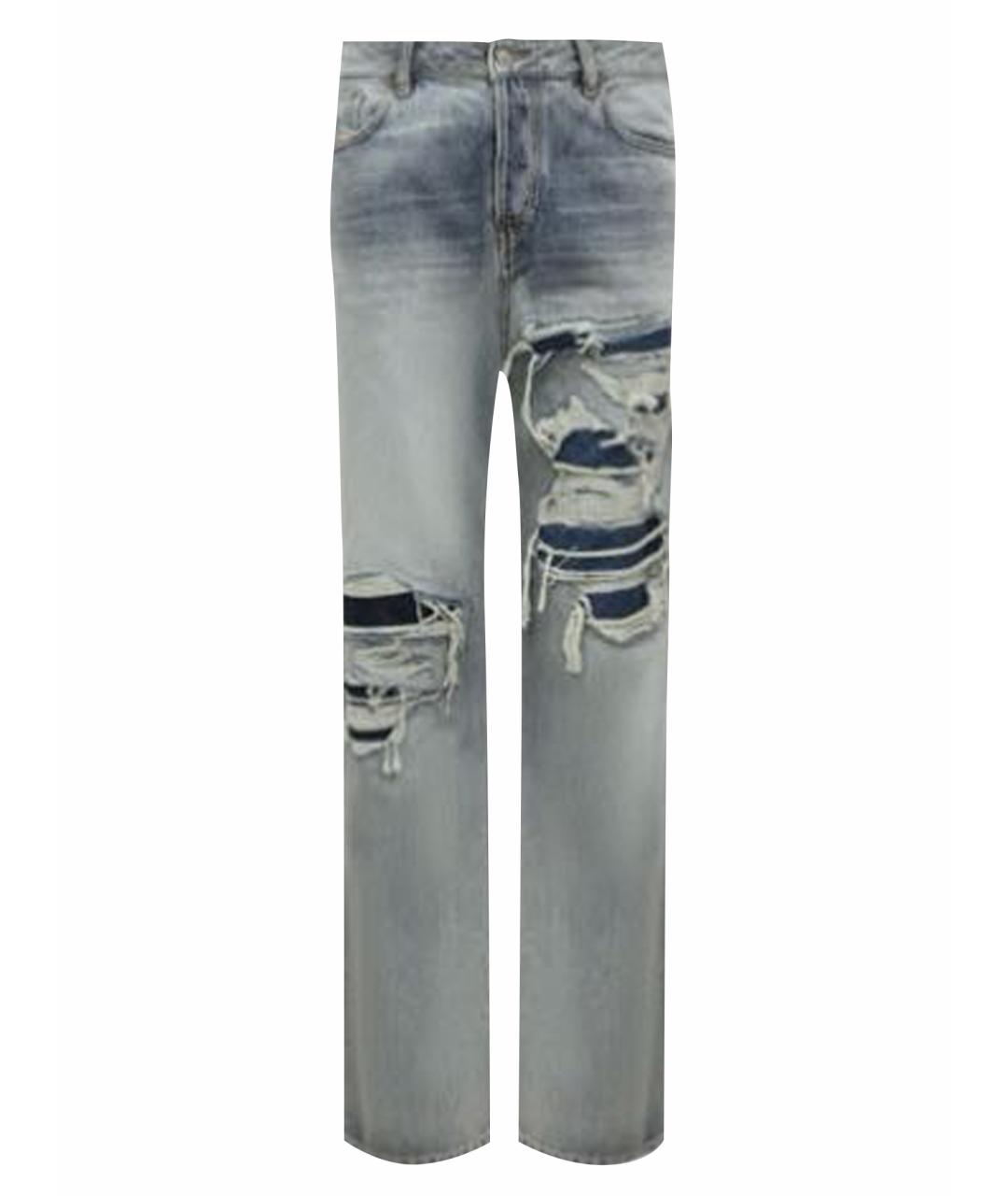 DIESEL Голубые хлопковые джинсы, фото 1