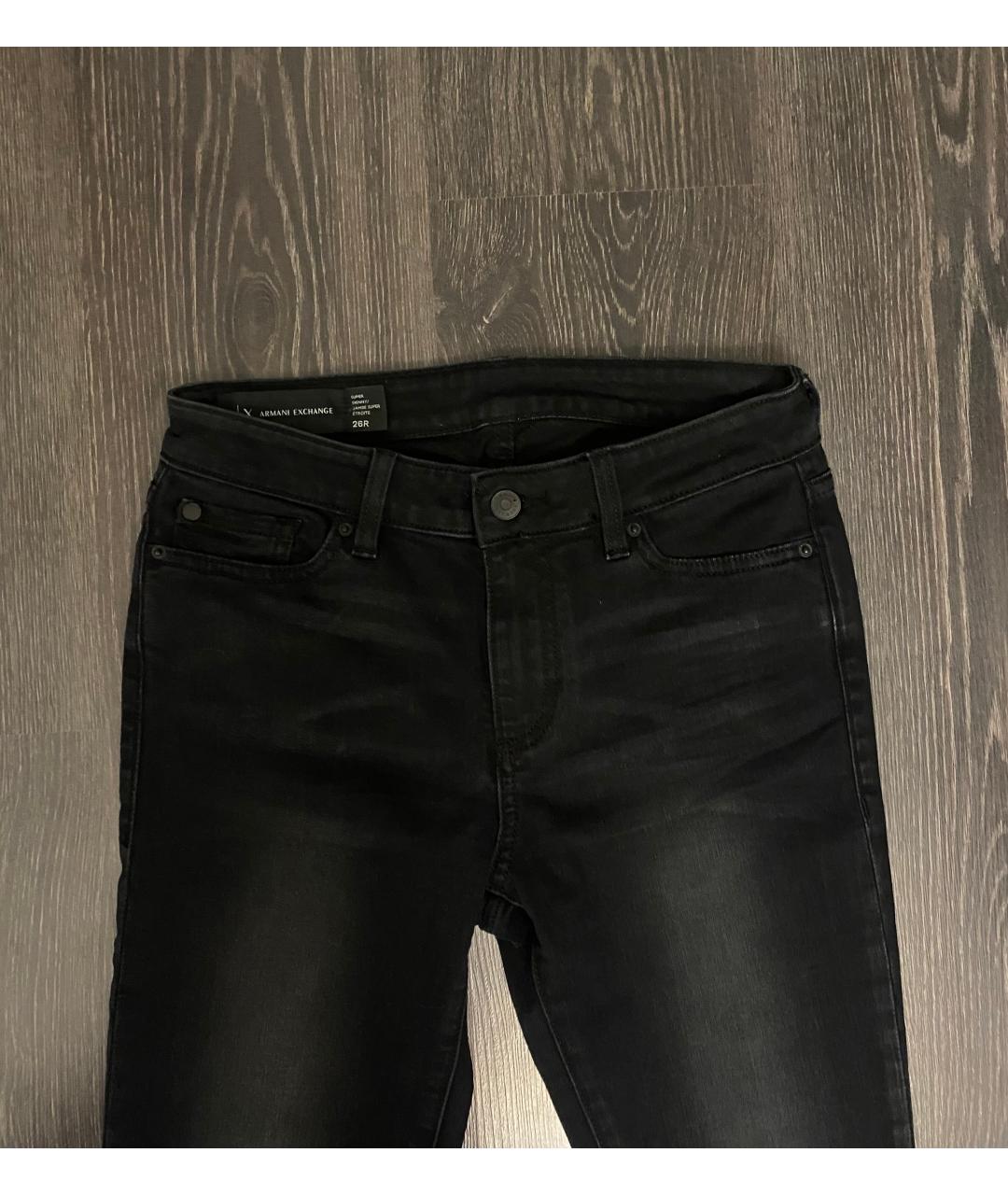 ARMANI EXCHANGE Черные хлопковые джинсы слим, фото 2
