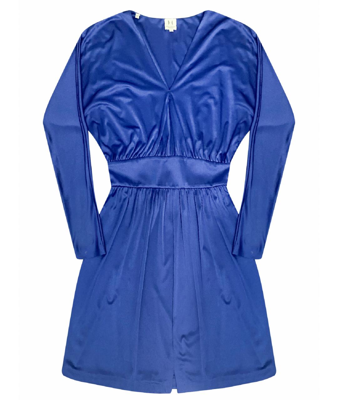 HALSTON HERITAGE Синее полиэстеровое коктейльное платье, фото 1