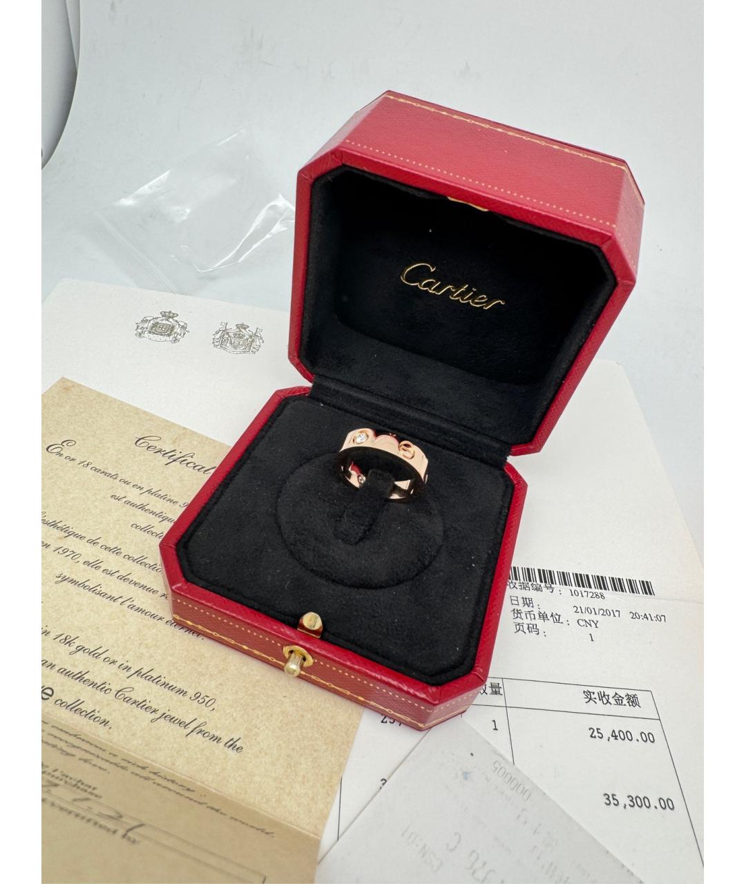 CARTIER Золотое кольцо из розового золота, фото 3