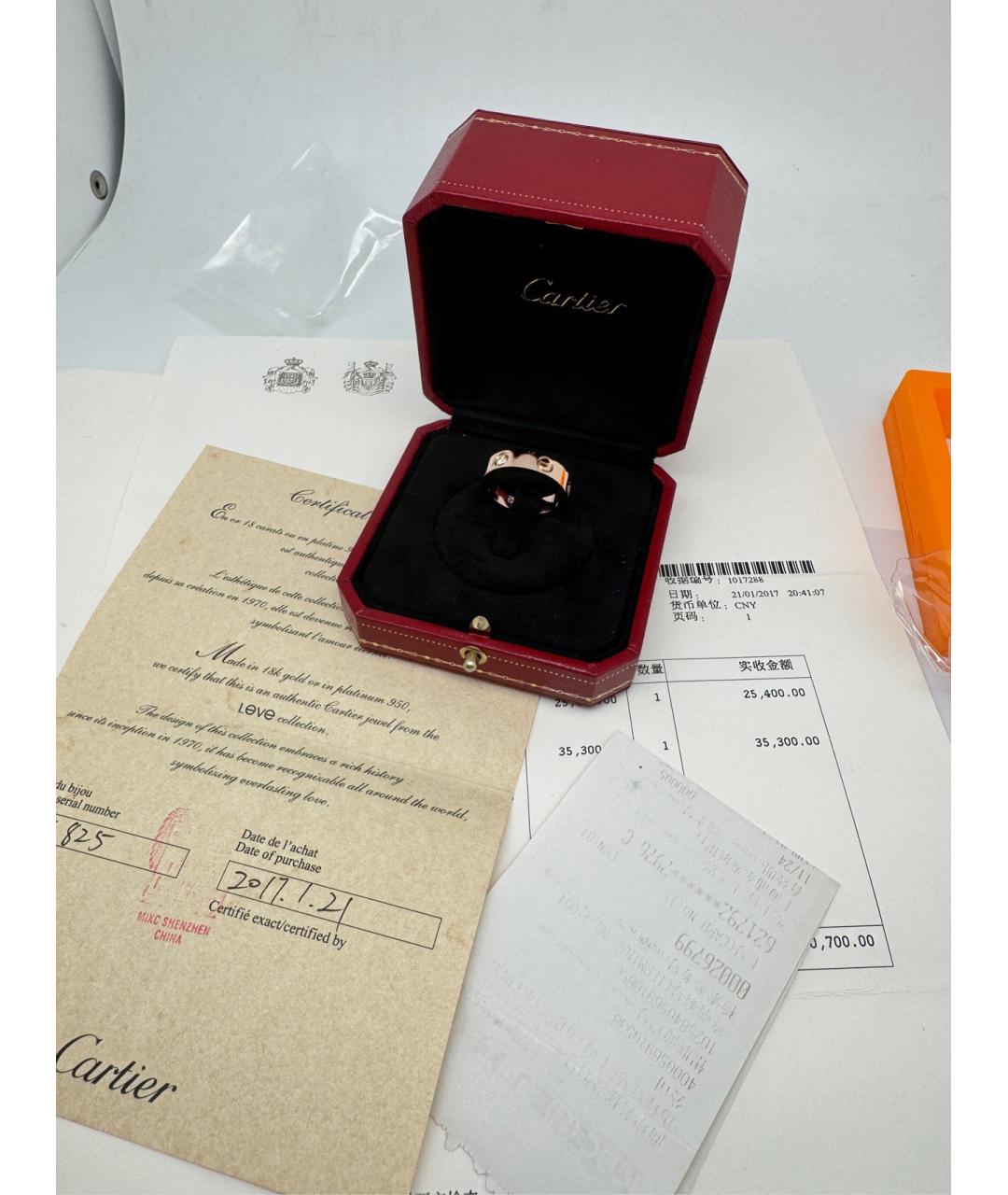 CARTIER Золотое кольцо из розового золота, фото 4