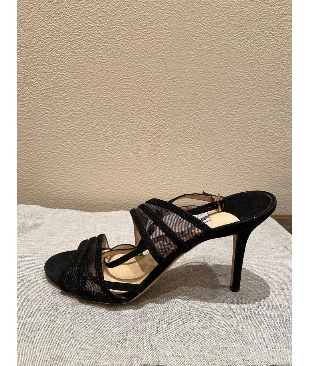 JIMMY CHOO Черные замшевые мюли, фото 8