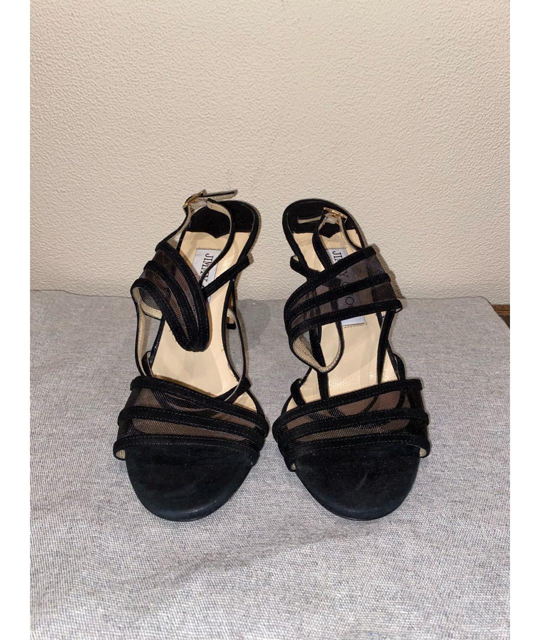 JIMMY CHOO Черные замшевые мюли, фото 2