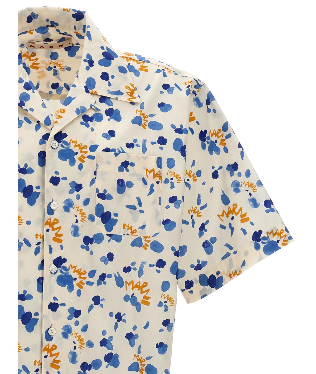 MARNI Мульти хлопковая кэжуал рубашка, фото 3