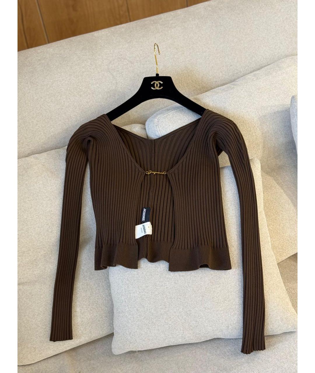 JACQUEMUS Коричневый кардиган, фото 3