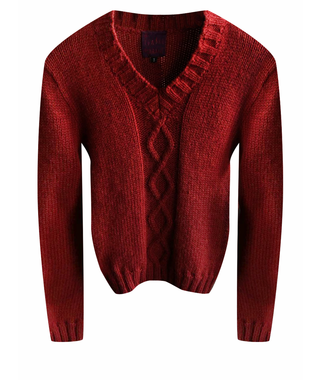 ISABEL MARANT Бордовый шерстяной джемпер / свитер, фото 1