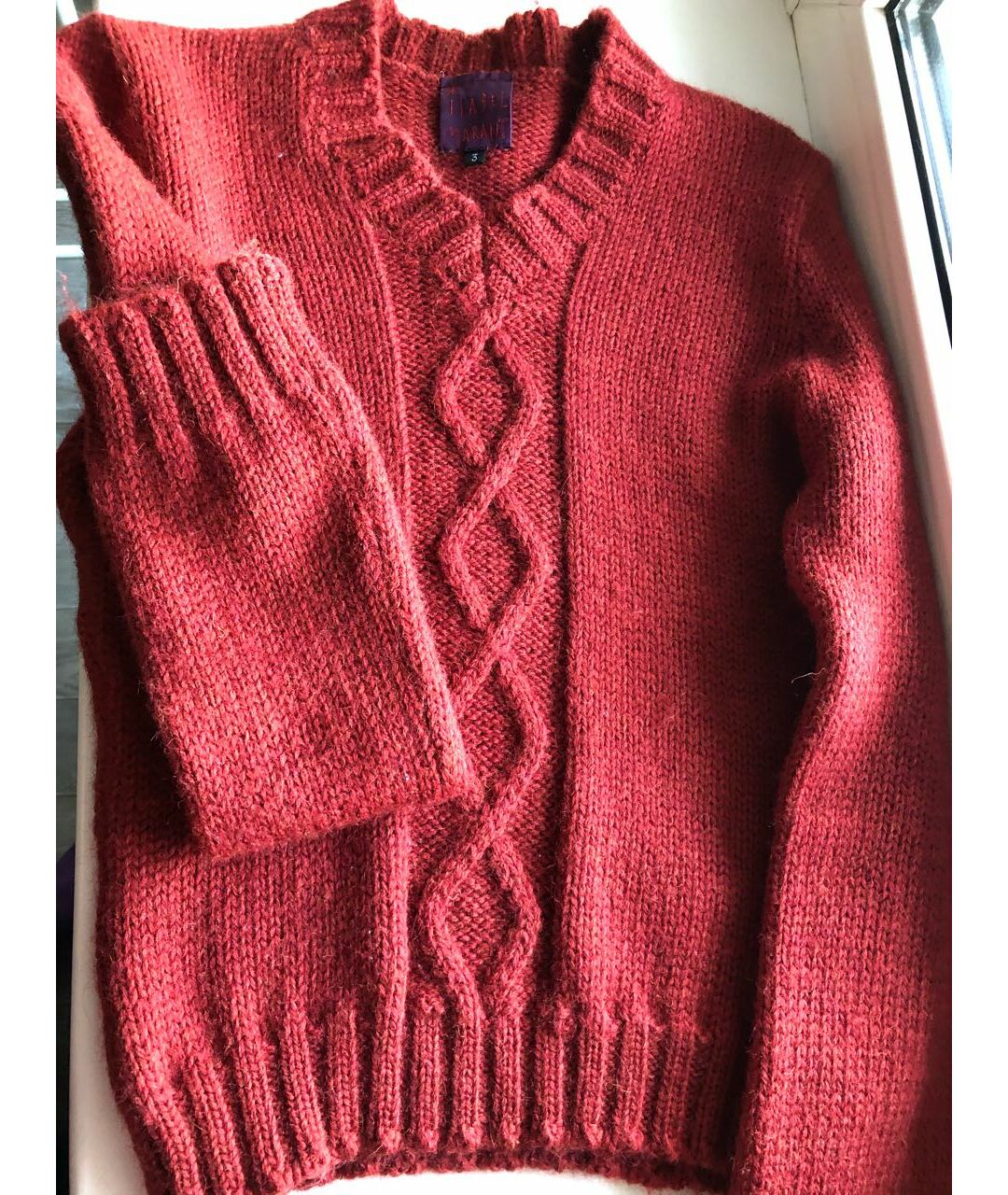 ISABEL MARANT Бордовый шерстяной джемпер / свитер, фото 2